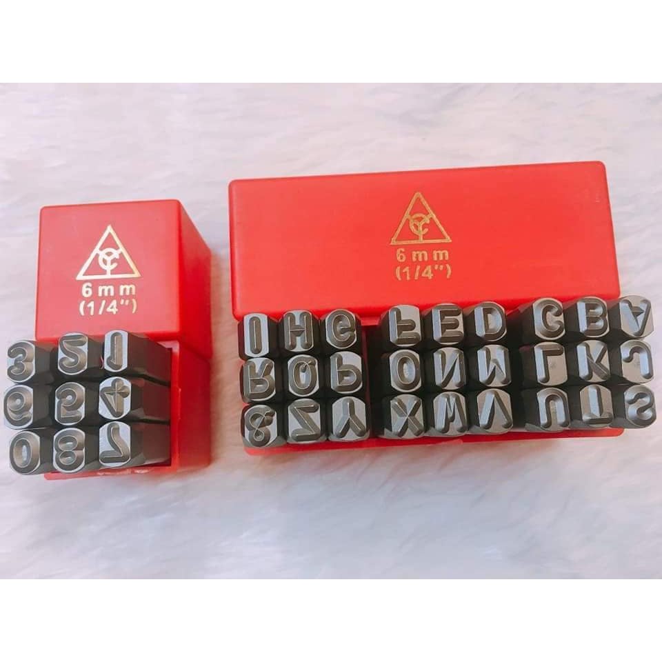Bộ đục chữ và số 4mm - 5mm - 6mm