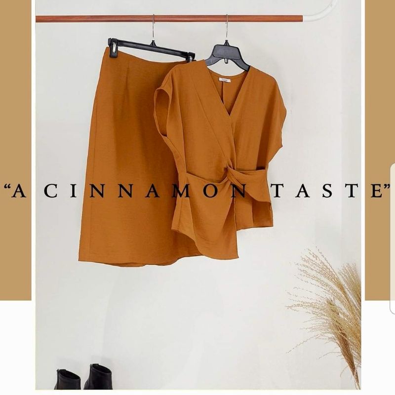 CASON - Áo xoắn vạt Emma