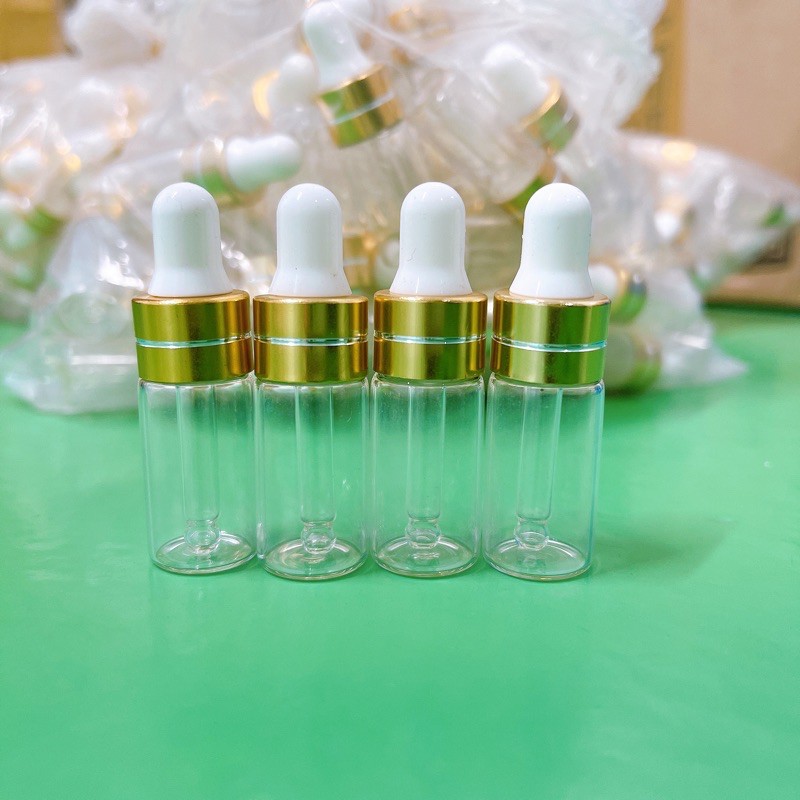 Chai Thuỷ Tinh Rỗng 3ml Chiết Mỹ Phẩm - Serum - Nước Hoa