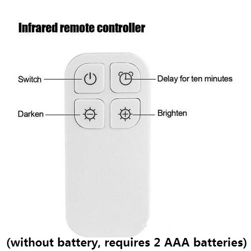 Rechargeable Smart Cabinet Light, Hallway Emergency Night light, Wireless Remote Control Lamp with USB