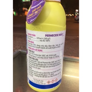 Thuốc diệt muỗi Permecide 50EC ( chai 1 lít)