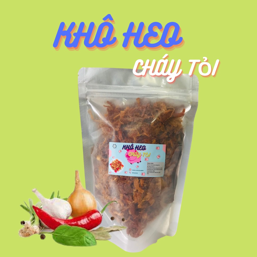 300g Khô Heo Cháy Tỏi Loại Ngon cay vừa _ JANGBAN Món Ngon Mỗi Ngày