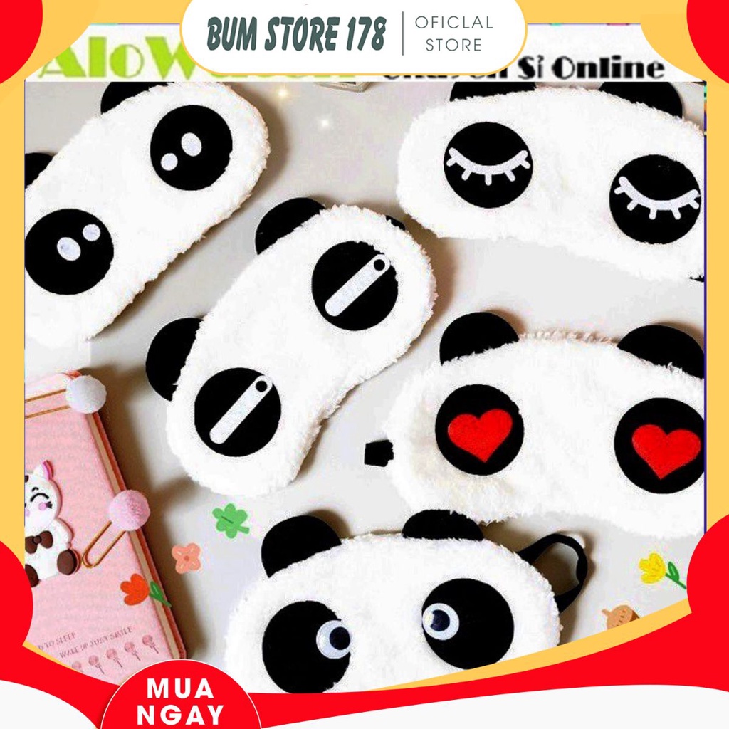 Tấm Che Mắt Ngủ Hình Gấu Panda Siêu Xinh - Miếng Che Mắt Khi Ngủ Hot Cute