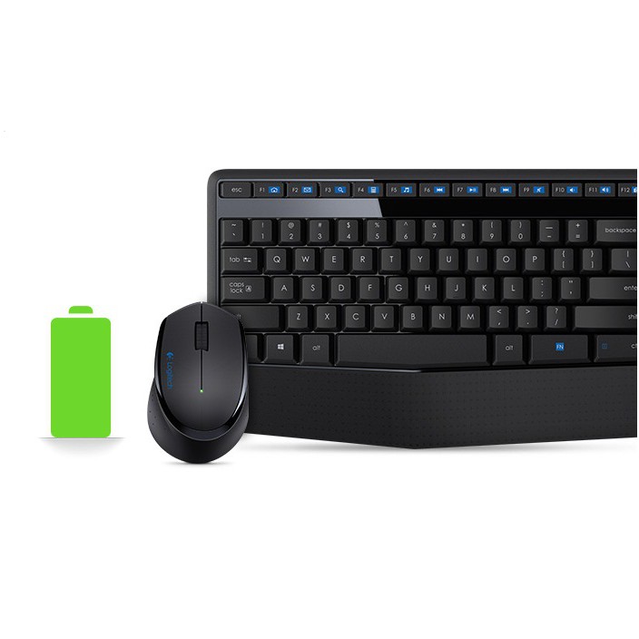 [Mã ELHAMS5 giảm 6% đơn 300K] Bộ Bàn Phím Không Dây Logitech MK345 Comfort - Hàng Chính Hãng Bảo Hành 1 Năm