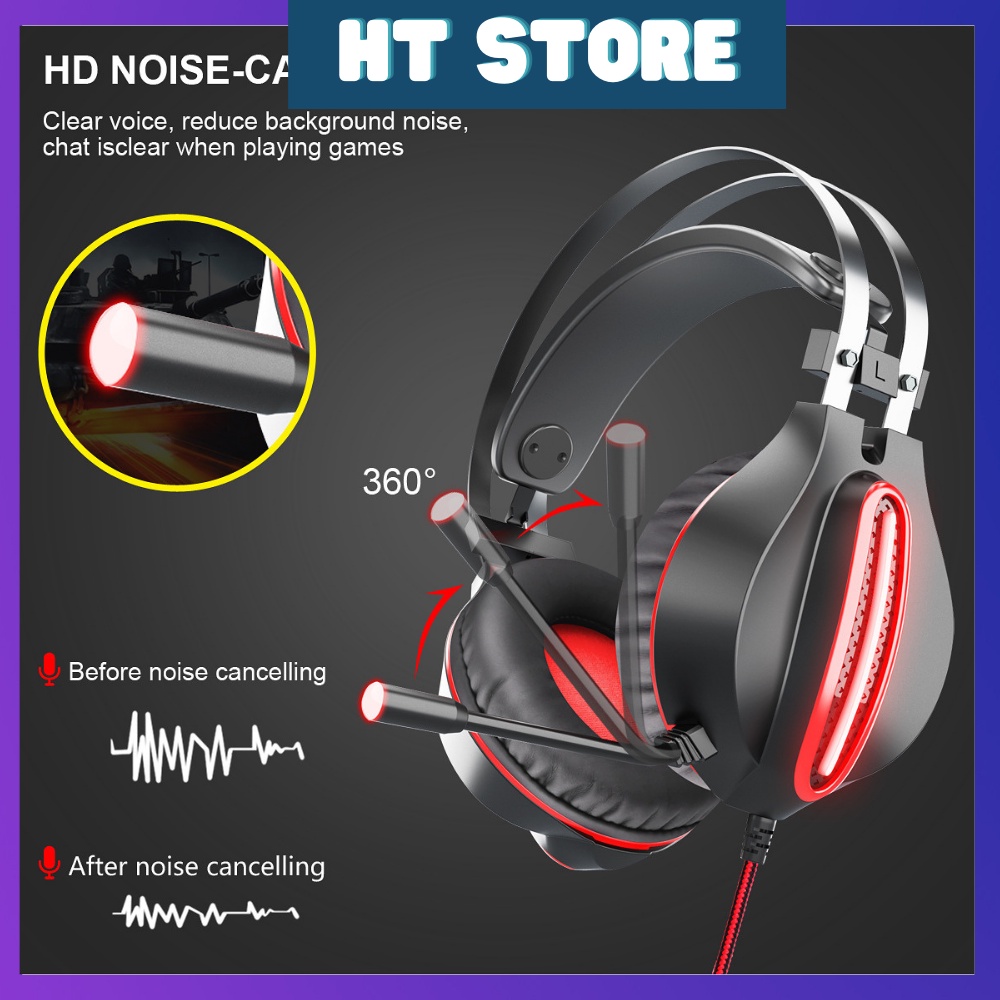 Tai Nghe Chụp Tai GT62 Chuyên Game Máy Tính/PC/Điện Thoại Di Động Bass Mạnh Mẽ Chất Lượng Âm Thanh Nổi