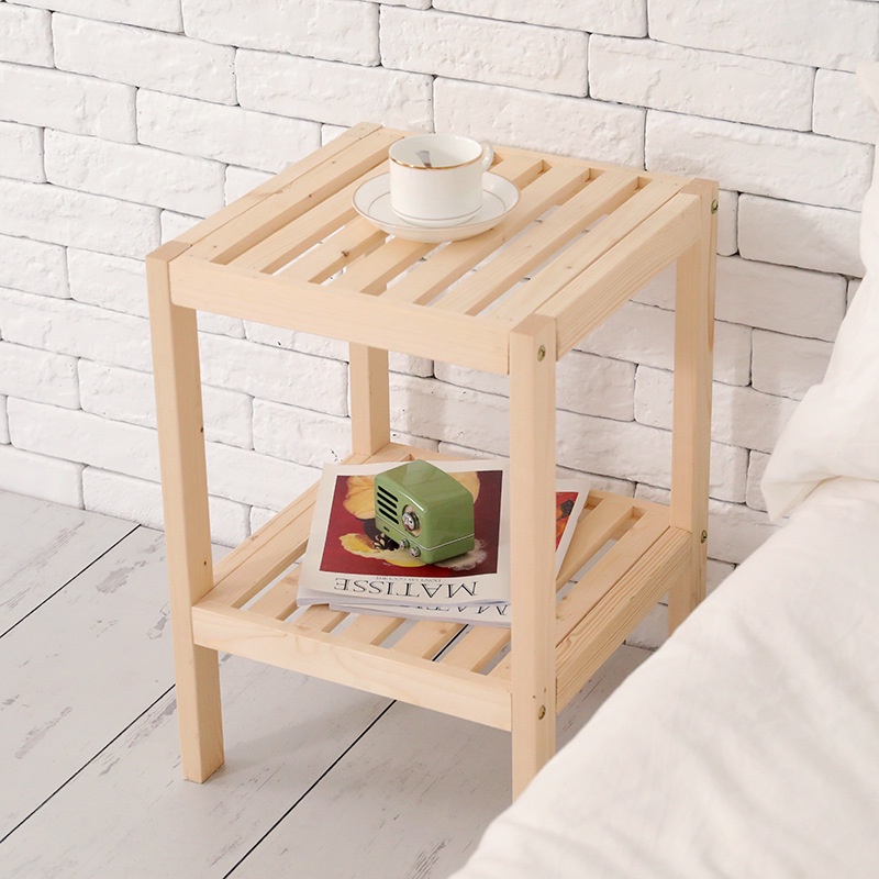 Kệ tủ gỗ tab đầu giường, Kệ tủ gỗ để đồ NIHO 2 tầng đa năng tự lắp ráp NHM22008 💕FREESHIP💕