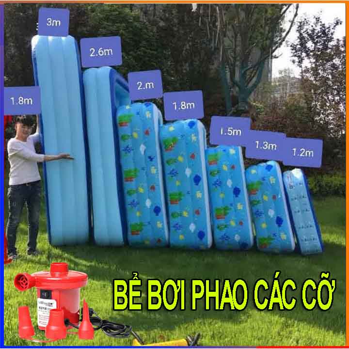 Bể bơi phao chữ nhật hình tròn các cỡ cho gia đình