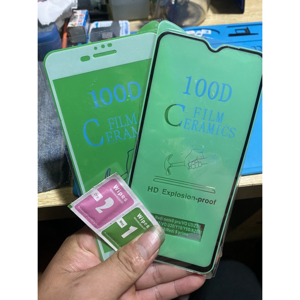 Cường lực dẻo kèm miếng vệ sinh màn hình tự dán, siêu bền-đẹp nét dành cho iphone+androi