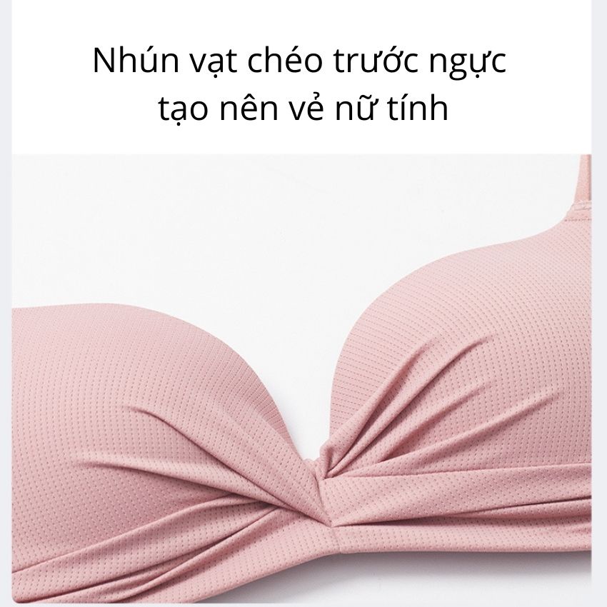 Áo Lót Nâng Ngực HUNA Áo Ngực Nữ Không Gọng mềm mại thoáng mát tôn vòng 1 gợi cảm quyến rũ mút dày 2.5-3cm AN04-Hu-Na