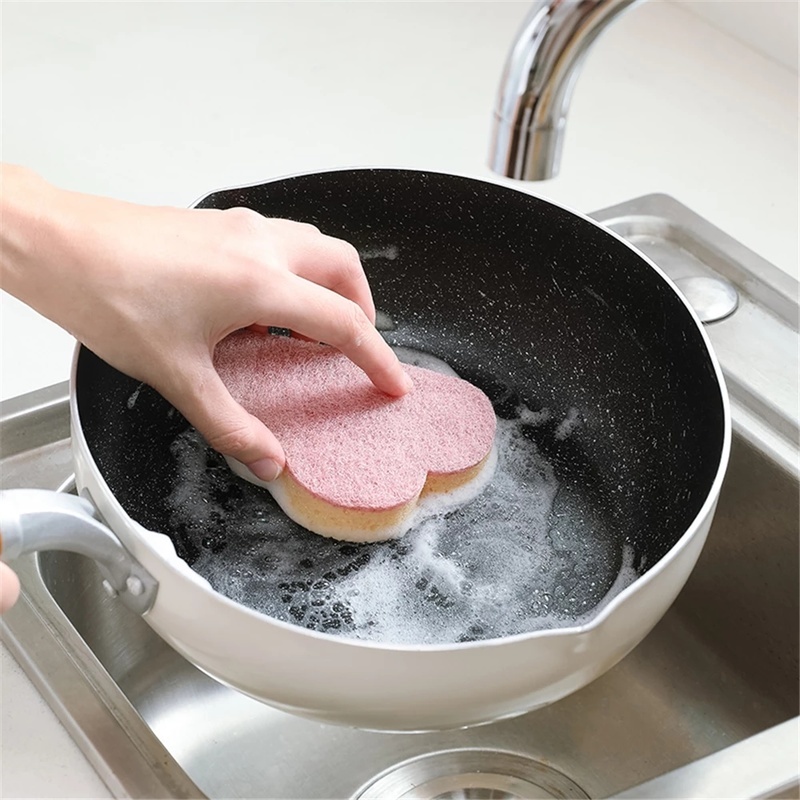 1 Miếng Bọt Biển Rửa Chén Hình Đám Mây Đa Năng