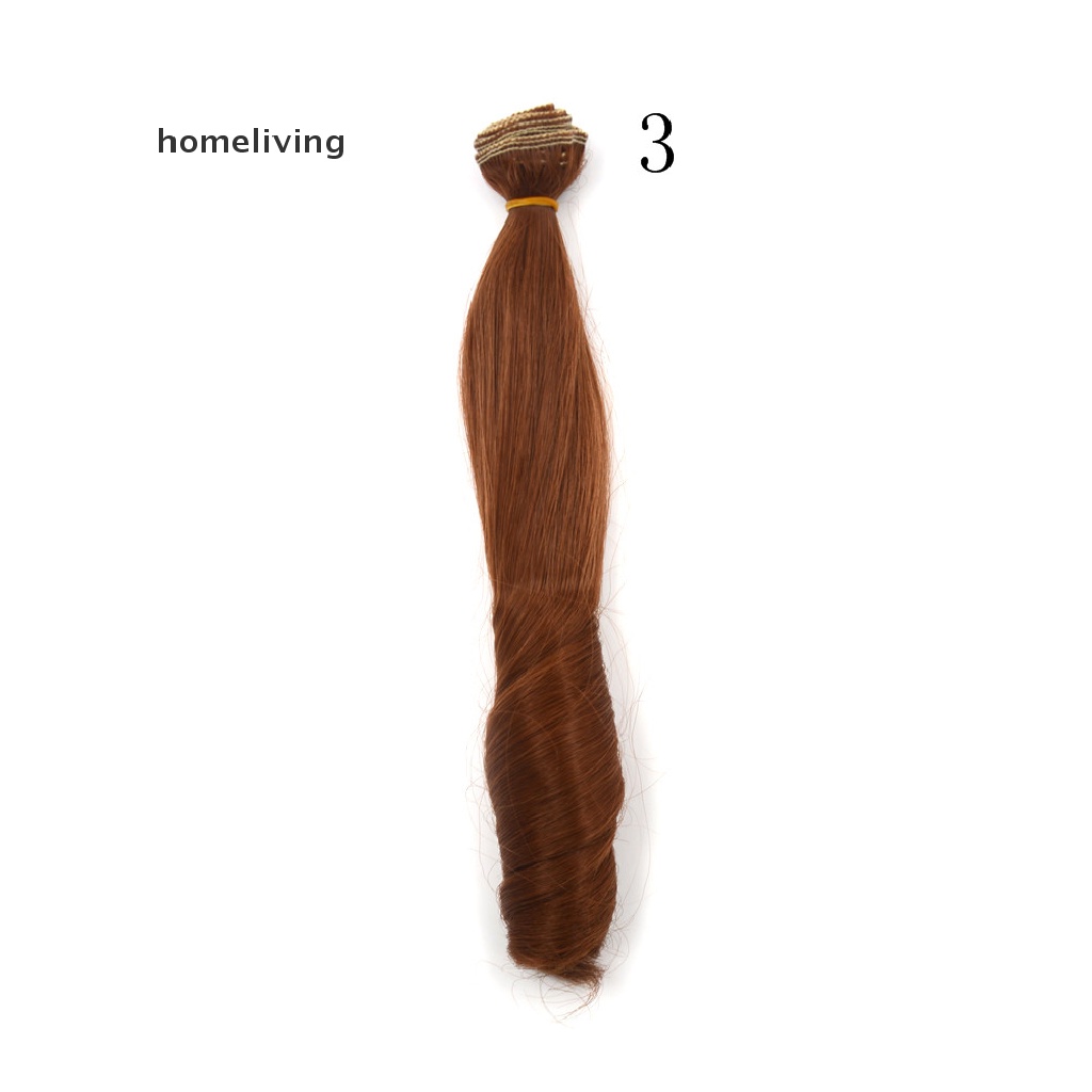 Tóc Giả Xoăn Dày 20CM Màu Sắc Tự Nhiên Cho Búp Bê BJD 1 / 3 1 / 4 1 / 6