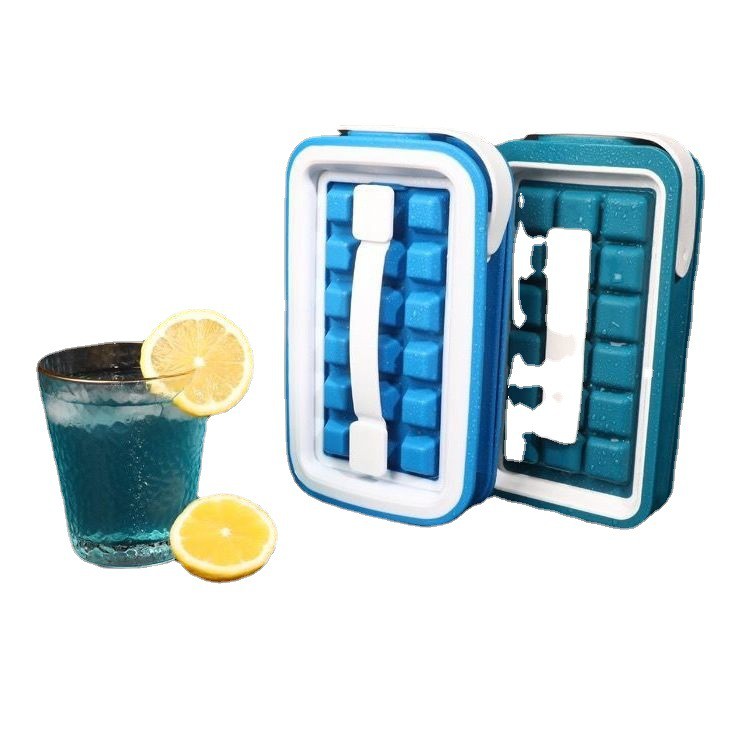 Khay đá gấp thông minhGIADUNGTONGKHO1Bình đựng đá Bằng Silicone, Khuôn làm 36 ngăn tạo tác đông lạnh nhanh Tiện Lợi