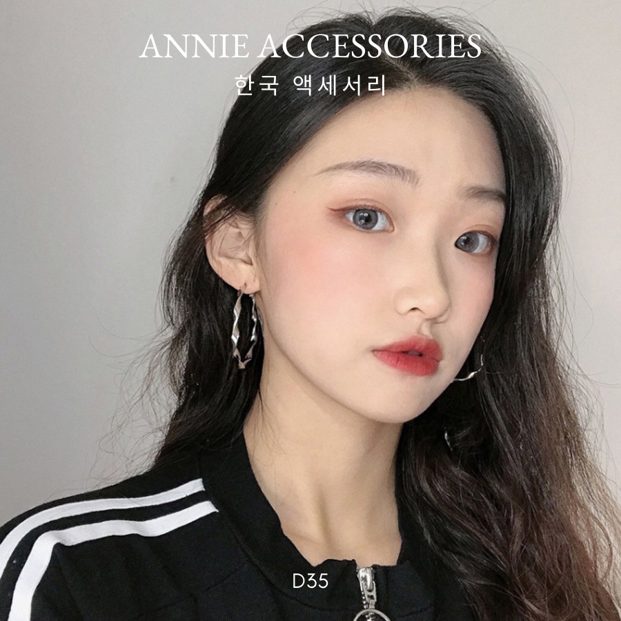 Bông tai tròn nhiều size cá tính dành cho nữ ANNIE - D07