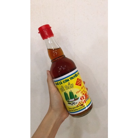 Nước mắm truyền thống Bé Bầu - loại thượng hạng (1 chai 500ml)