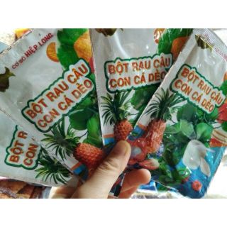 Bột rau câu con cá Dẻo 12 gói /hộp, mỗi gói 12g.=7000d/goi