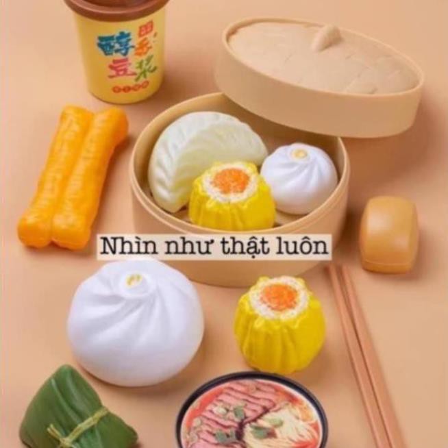 Bộ đồ chơi nấu ăn 84 chi tiết - Bánh bao , dimsum , há cảo , pizza đầy đủ phụ kiện làm bếp.