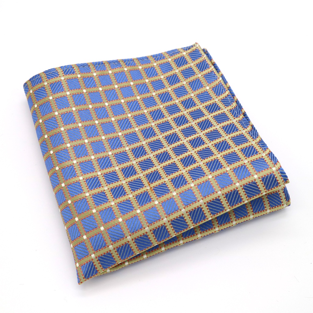 Khăn Tay Vuông Họa Tiết Sọc / Hoa / Chấm Bi Thời Trang Công Sở Cho Nam