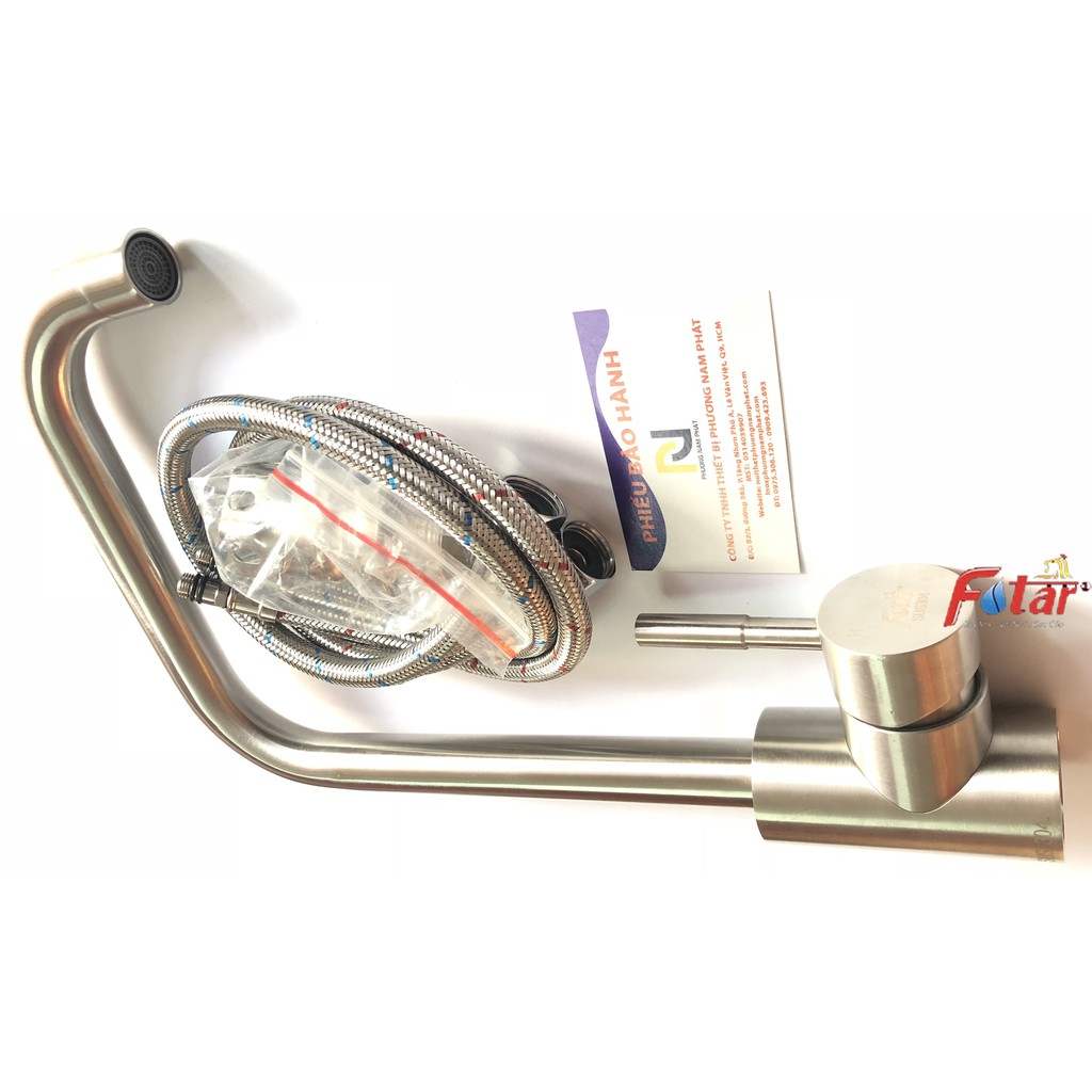 [SALE SỐC] Vòi Rửa Chén Bát Nóng Lạnh INOX 304 N4001 Fotar Quay 360 độ dùng được 2 hộc chậu và 2 dây nóng lạnh VÒI SỐ 7 | BigBuy360 - bigbuy360.vn