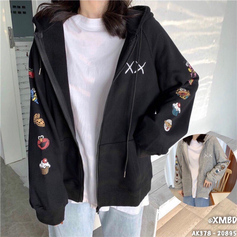 Áo Khoác Nỉ Nam Nữ Nỉ Bông Dày Dặn Hàng QC Form Rộng Unisex Áo Khoác Jackets Nỉ KWAS XX 2 TAY - AK3378 | BigBuy360 - bigbuy360.vn