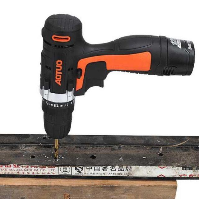 Bộ máy khoan tiện dụng Autuo 12V có đảo chiều - Máy khoan vặn vít, máy khoan cầm tay sửa chữa