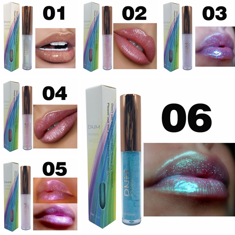 Son Bóng 6 Màu Tùy Chọn Trang Điểm Mượt Mà