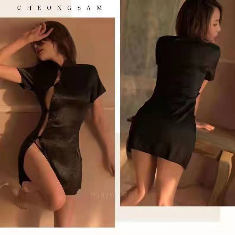 Bộ Đồ Ngủ Kiểu Sườn Xám Cổ Điển Siêu Gợi Cảm Cho Nữ | BigBuy360 - bigbuy360.vn