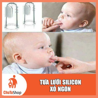 [XẢ HÀNG RẺ] Tưa lưỡi silicon làm sạch răng miệng cho bé | ChutuShop
