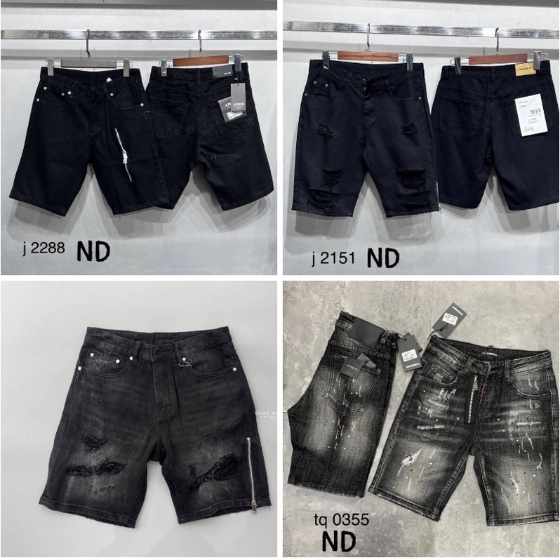 Quần short bò thời trang nam có hoạ tiết khoá, Quần ngắn nam mùa hè phong cách hàn quốc btshop từ 28 đến 32