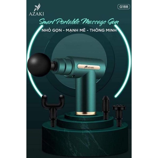 Máy Massage Cơ Bắp Cầm Tay Azaki G188 Chính Hãng (BH 12 THÁNG)