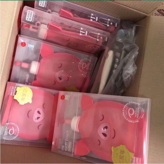 Bình nước silicon cho bé siêu cute bình nước đi lớp đi chơi style Hàn