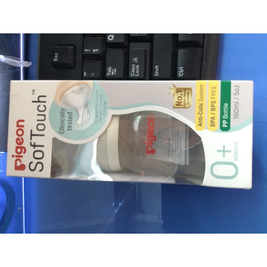 [ Chính Hãng] [ Check Vietcheck 100% Chính hãng] Bình sữa Pigeon Cổ Rộng PP Plus 160ml - Date luôn mới