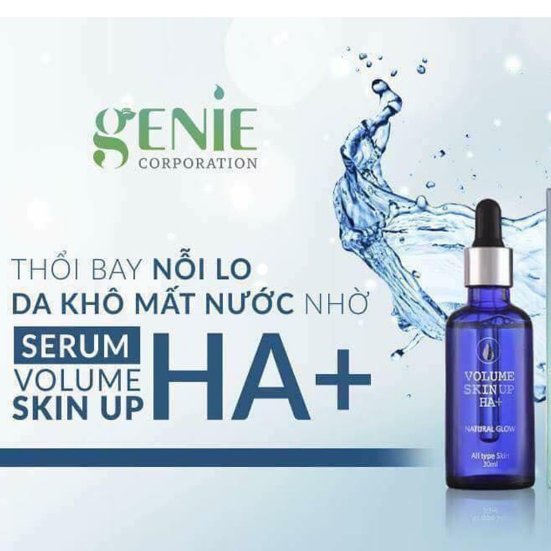 Serum HA Genie Volume Skin Up cấp ẩm, căng bóng da