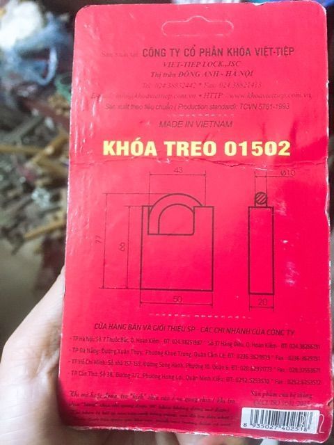 Khóa chống cắt việt tiệp 01502