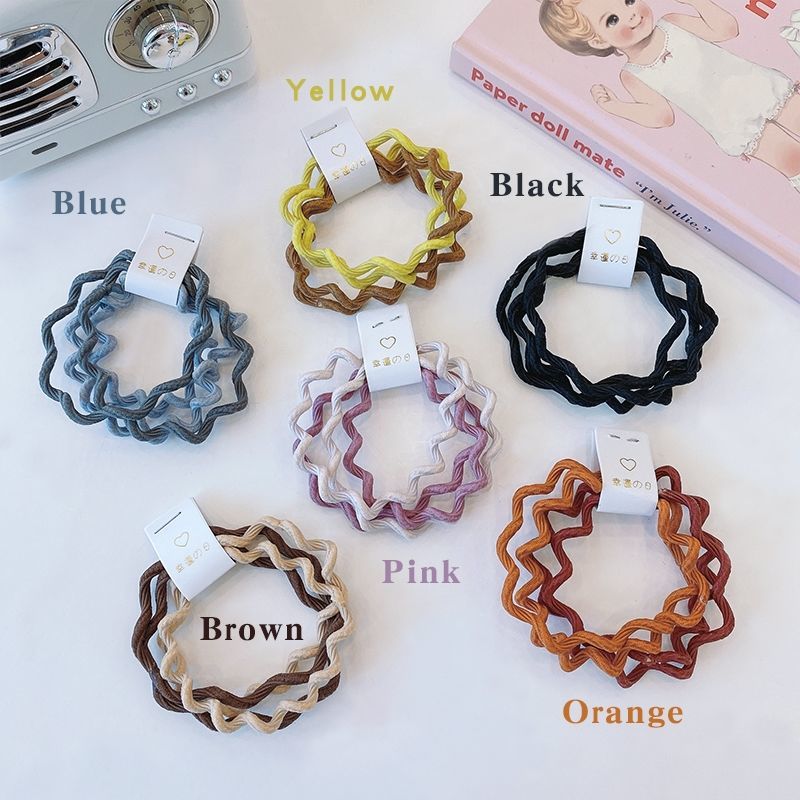 Dây buộc tóc co giãn nhiều màu đơn giản thời trang cho nữ