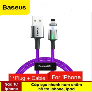 Cáp sạc từ lightning baseus zinc bọc dù 100cm-200cm chính hãng