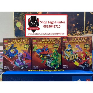 Bela 10670 10671 10672 Mighty micro Superheroes bộ đồ chơi lắp ráp nhân vật siêu anh hùng ngộ nghĩnh
