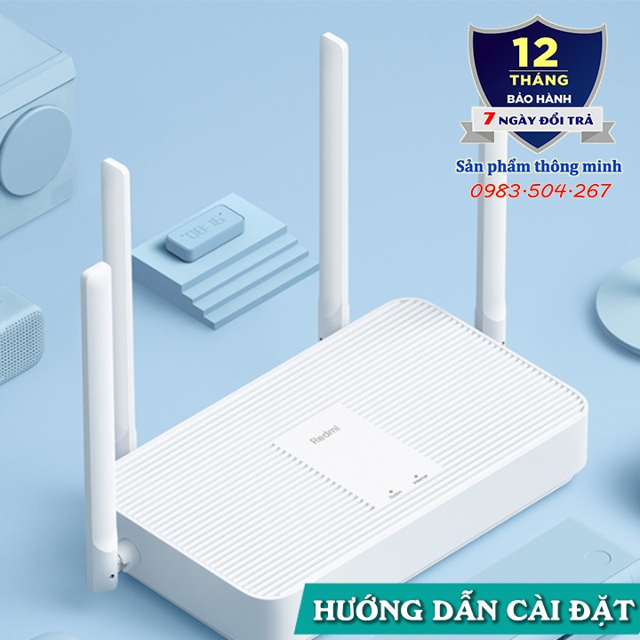 Bộ phát Wifi Router Xiaomi Redmi AX1800 - AX3000 hỗ trợ - Wifi 6 - Mesh - 128 thiết bị