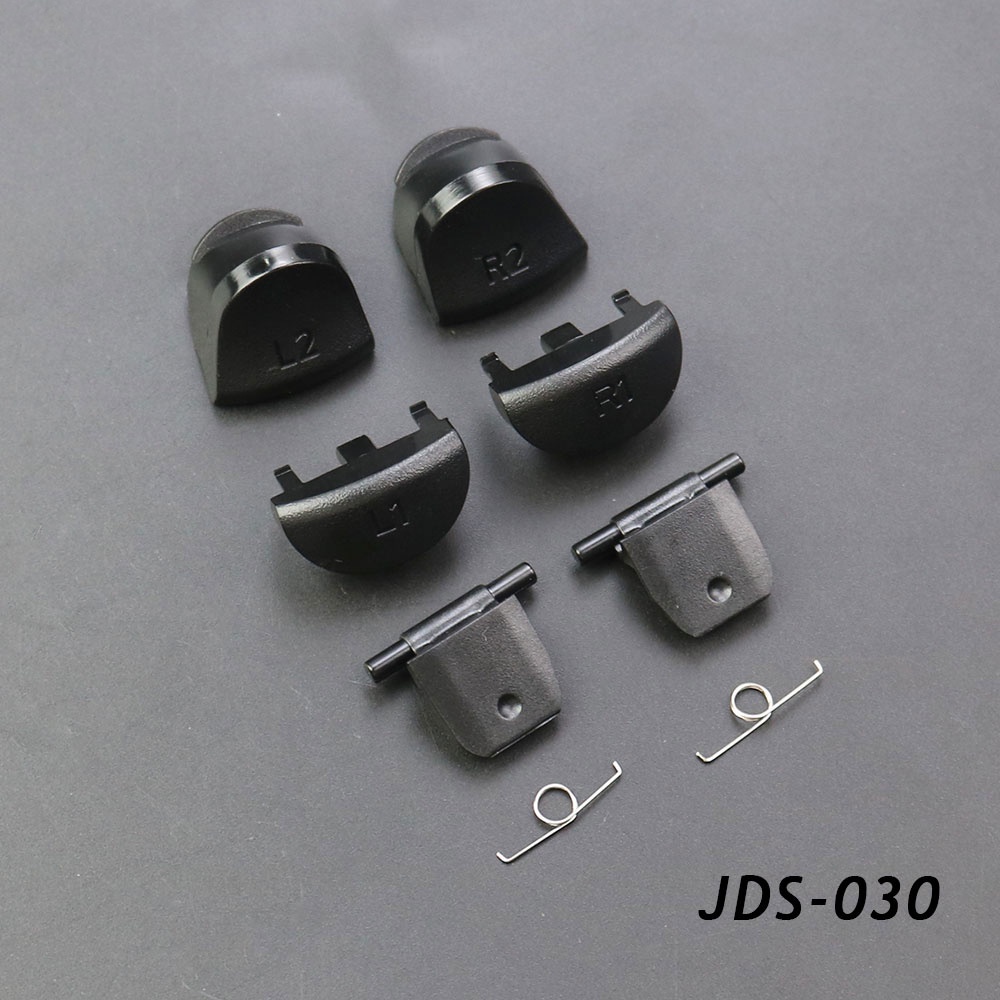 1 Bộ Nút Bấm Thay Thế R1 L1 R2 L2 Màu Đen Kèm 2 Lò Xo Cho Tay Cầm Chơi Game PS4 Pro Slim