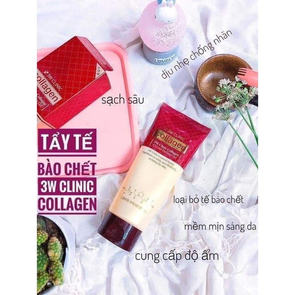 [Hàng Nhập Khẩu] Tẩy da chết - Tẩy tế bào da chết chiết xuất từ Collagen Crystal Peeling Gel Hàn Quốc 180ml