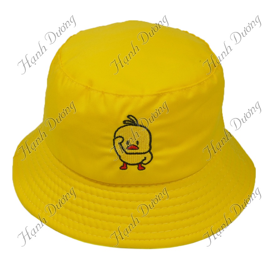 Nón tai bèo con vịt màu vàng