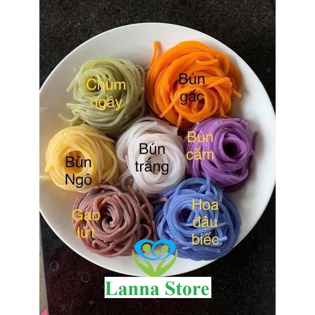 Bún khô Cao Bằng 500gr đủ vị  (bún gạo lứt, ngô, khoai lang, chùm ngây, gấc, lá cẩm, hoa đậu biếc,đủ) giảm cân ăn kiêng