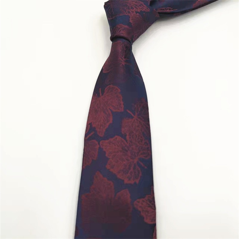 Cavat Nam màu đỏ đậm bản to 8cm cao cấp thời trang, Cà vạt công sở, Cravat chú rể, Calavat dự tiệc CV-8178