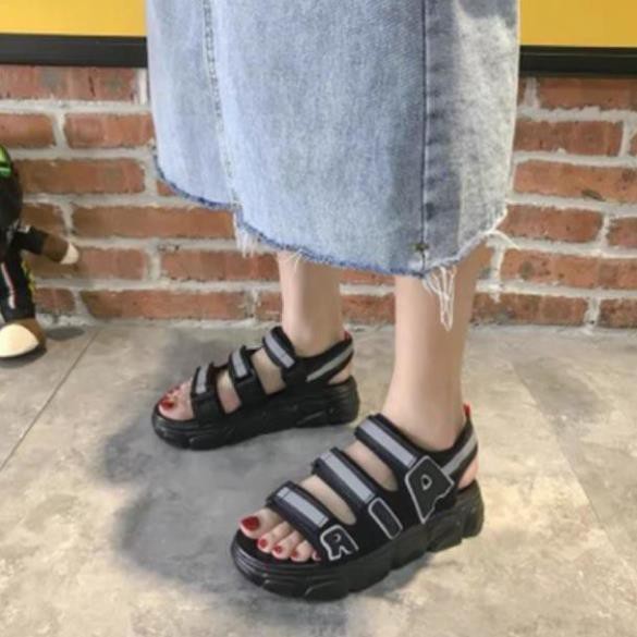 ] Dép sandal nữ 3 quai phản quang