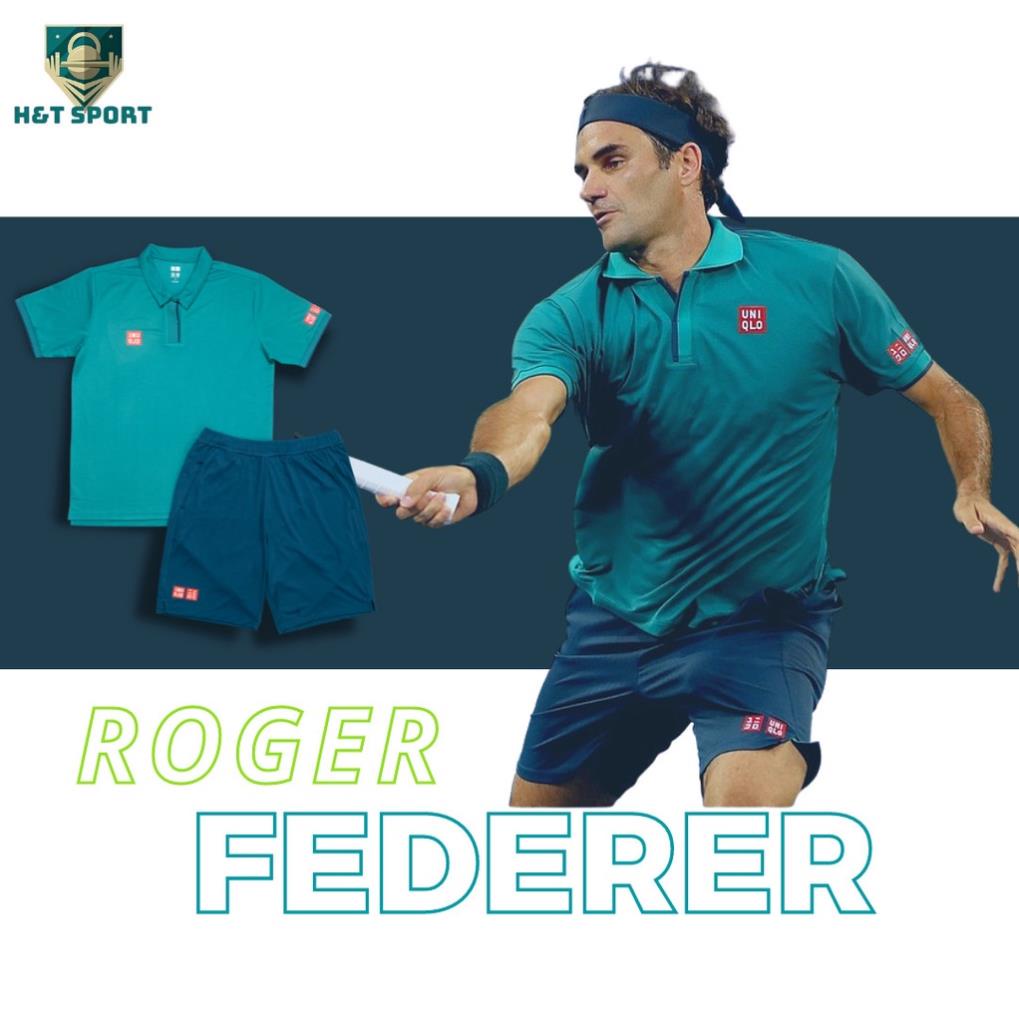 Bộ Thể Thao Nam, Set Uniqlo Tennis ROGER FEDERER , Đồ Thể Thao Cao Cấp Htsport  ⚡ 