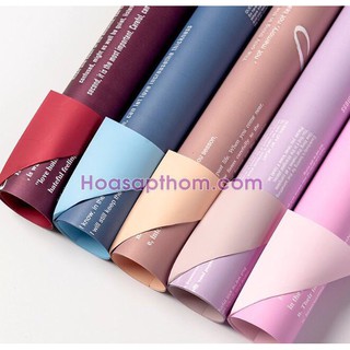 Giấy gói hoa hai mặt mẫu mới giá sỉ- kho HCM