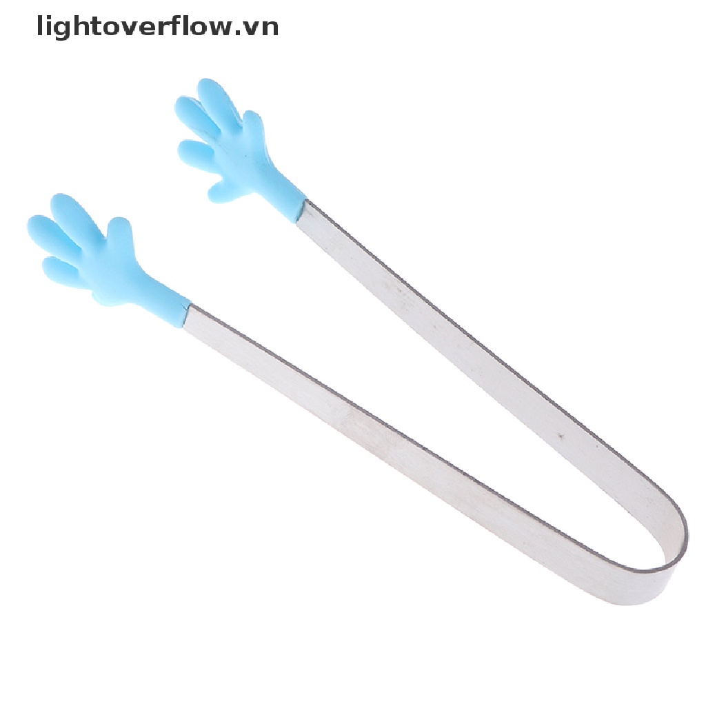 Kẹp Gắp Đá / Thức Ăn Bằng Thép Không Gỉ Và Silicon Tiện Dụng Cho Nhà Bếp