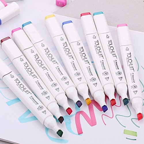 [hàng có sẵn ] Màu dạ  Touchliit  30  màu tặng bút trắng