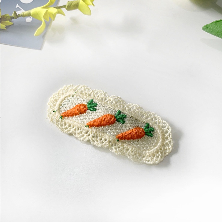 Kẹp Tóc Hình Cà Rốt / Trái Bơ Nhiều Màu Dễ Thương Kiểu Nhật Hàn Cho Bé