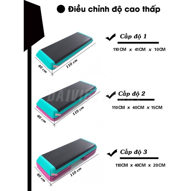 Bục dậm nhảy earobic có ảnh thật