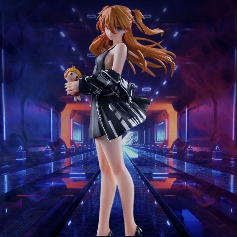 Mô Hình Nhân Vật Asuka Langley Soryu Shikinami Asuka Bằng PVC Cao 23cm Có Thể Tháo Rời